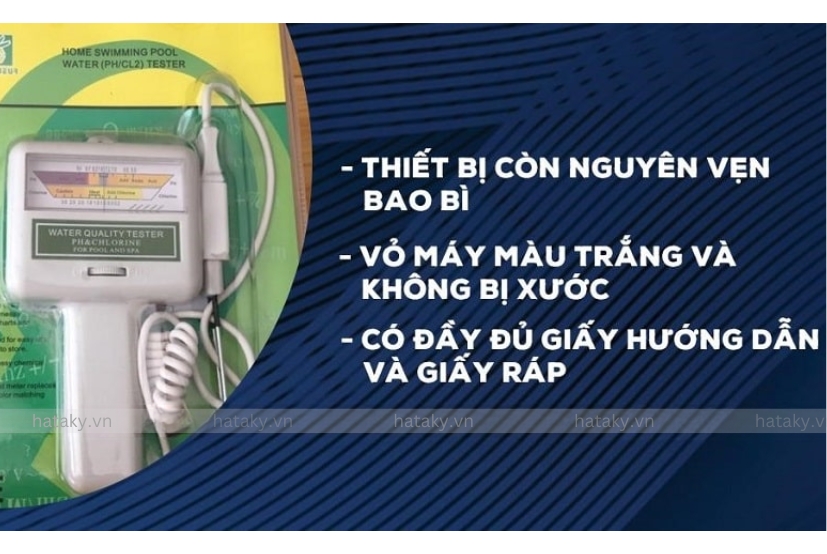 Địa chỉ mua thiết bị kiểm tra pH và Clo cầm tay