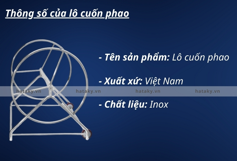 Lô cuốn phao bể bơi 3 Thông số lô cuốn phao