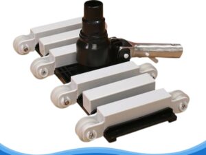 Hình ảnh bàn hút bể bơi 8 bánh xe cán inox