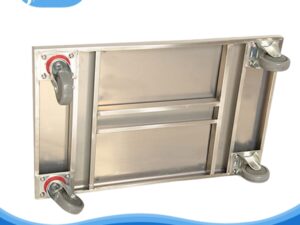 Hình ảnh xe đẩy hàng tay gập inox 304 mẫu 2