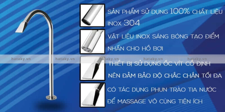 Cây phun massage TB-003 3 Tính năng của cây phun massage TB-003