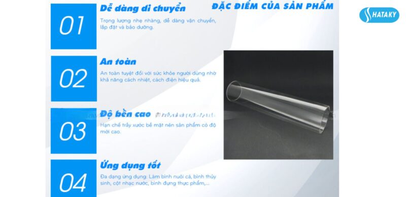  ống Acrylic trong suốt AC2-120-2