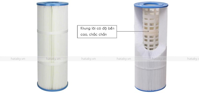 Bình lọc Cartridge Emaux CF75 CE 3 Đặc điểm của bình lọc Cartridge Emaux CF75 CE