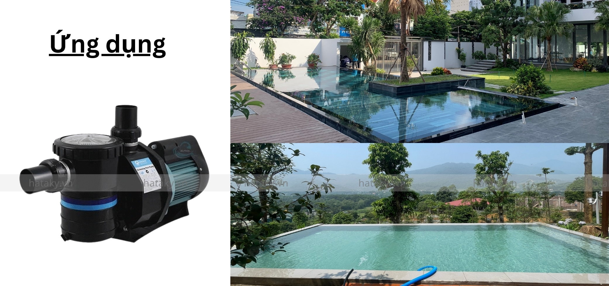 Ứng dụng của máy bơm Emaux 2HP 