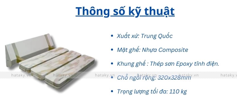 Ghế xông ướt không chân có vân 2 Thông số kỹ thuật của ghế xông ướt không chân có vân