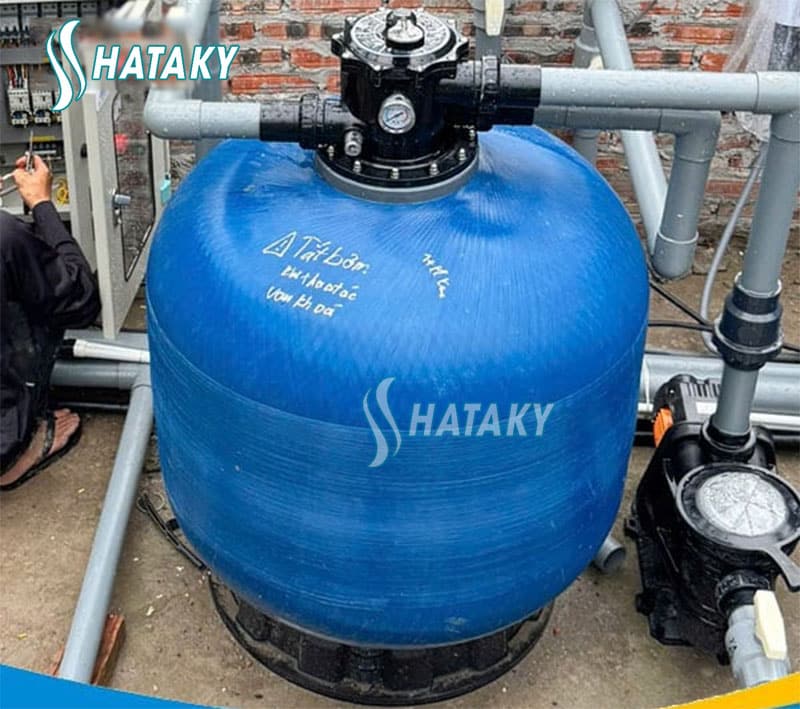 Bình lọc TVS được Hataky lắp đặt cho khách hàng