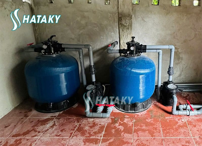 Tại Sao Nhiều Khách Hàng Lựa Chọn Bình Lọc Cát Hồ Bơi Tafuma TV? 4 Bình lọc Tafuma TVS lắp đặt cho công trình của khách hàng