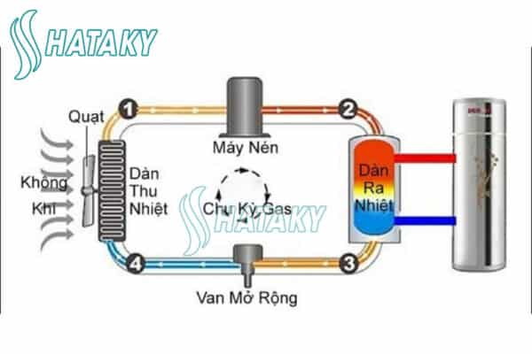 Nguyên lý hoạt động của máy cấp nhiệt hồ bơi