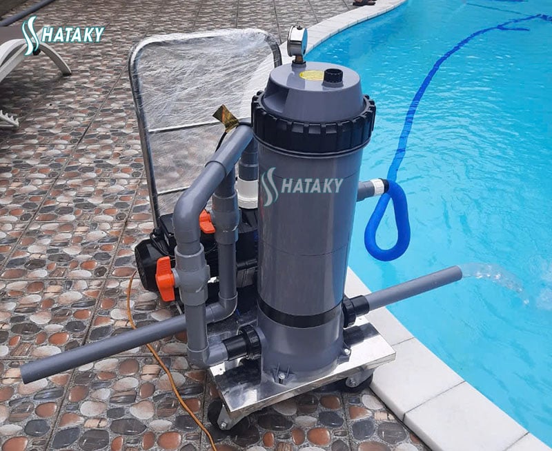 Review Bộ Thiết Bị Vệ Sinh Bể Bơi Di Động 3 Món Có Tốt Không? Đánh Giá Chi Tiết Từ A–Z 3 Bình lọc cát được sử dụng trong bộ vệ sinh 3 món di động