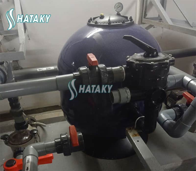 Bình lọc cát bị nghẹt hoặc cát lọc bẩn nên hoạt động không hiệu quả